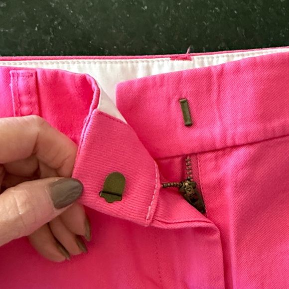 J. Crew Factory Hot Pink 100% Cotton Chino Shorts Size 4 - Picture 11 of 14